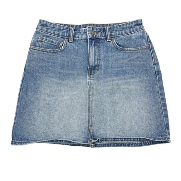 BILLABONG Surfside Denim Skirt Sz 27 Blue - Picture 2 of 6